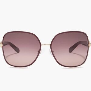 Salvatore Ferragamo geometric square sunglasses Bordeaux gradient 59-16-135 mm